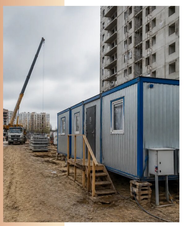 Аренда строительных вагончиков для рабочих в Балакове